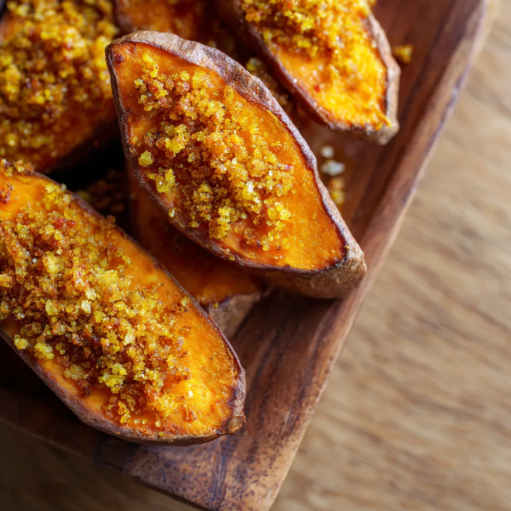 Golden Crunch Sweet Potatoes by Culinary Cartel