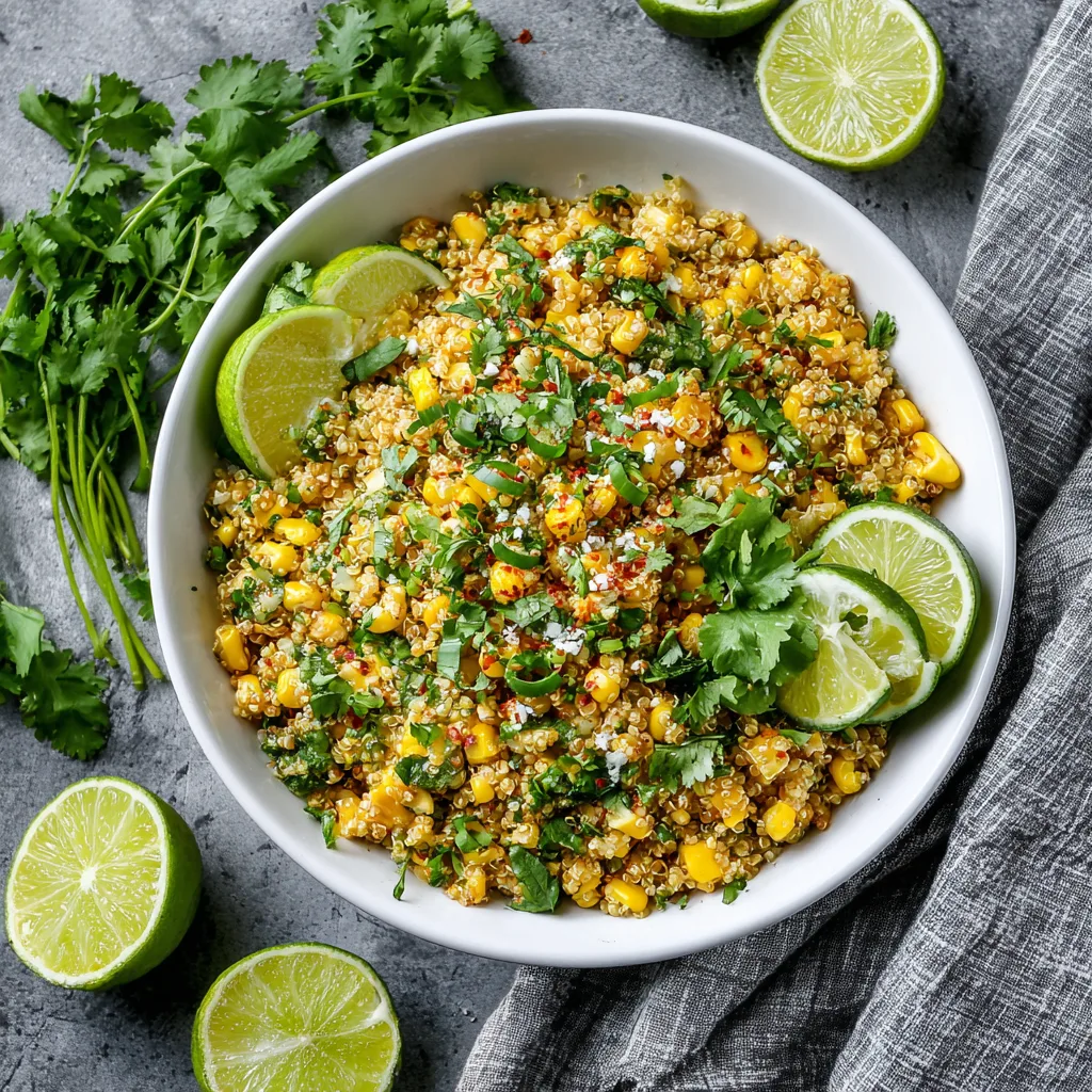 Mexican Street Corn Quinoa Salad Without Dairy