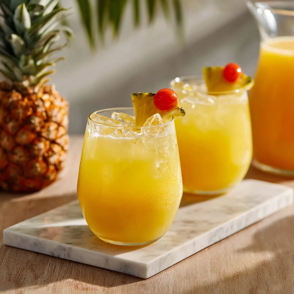 Pineapple Mango Rum Punch Recipe That Is Almost Too Pretty to Drink