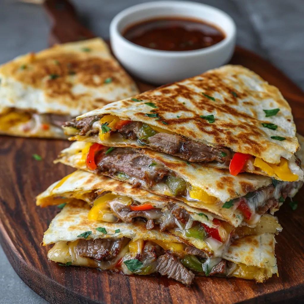 Weeknight Philly Cheesesteak Quesadillas – Cheesy, Savory & Ready Fast