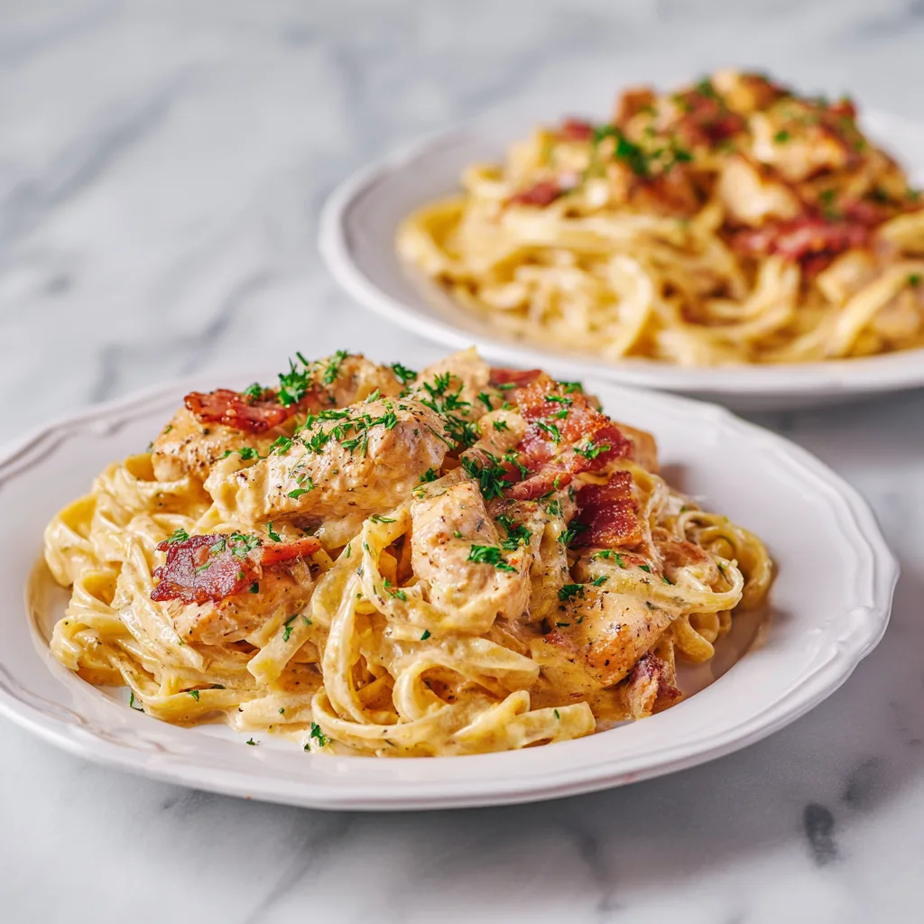 Creamy Cajun Chicken Bacon Pasta