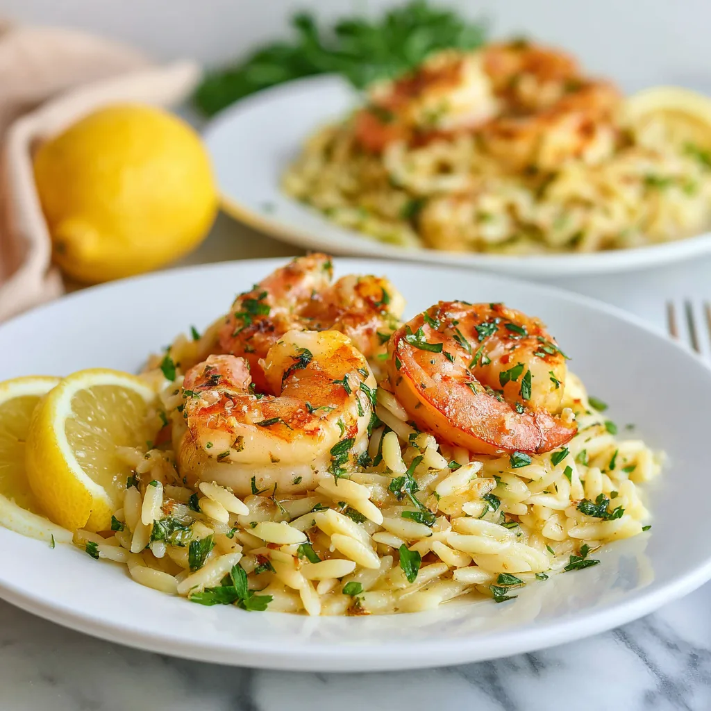 Lemon Butter Shrimp Orzo Pasta: A Bright and Creamy Seafood Favorite
