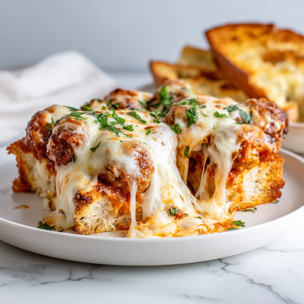 Cheesy Loaded Meatball Sub Casserole (Ultimate Comfort Food Bake)