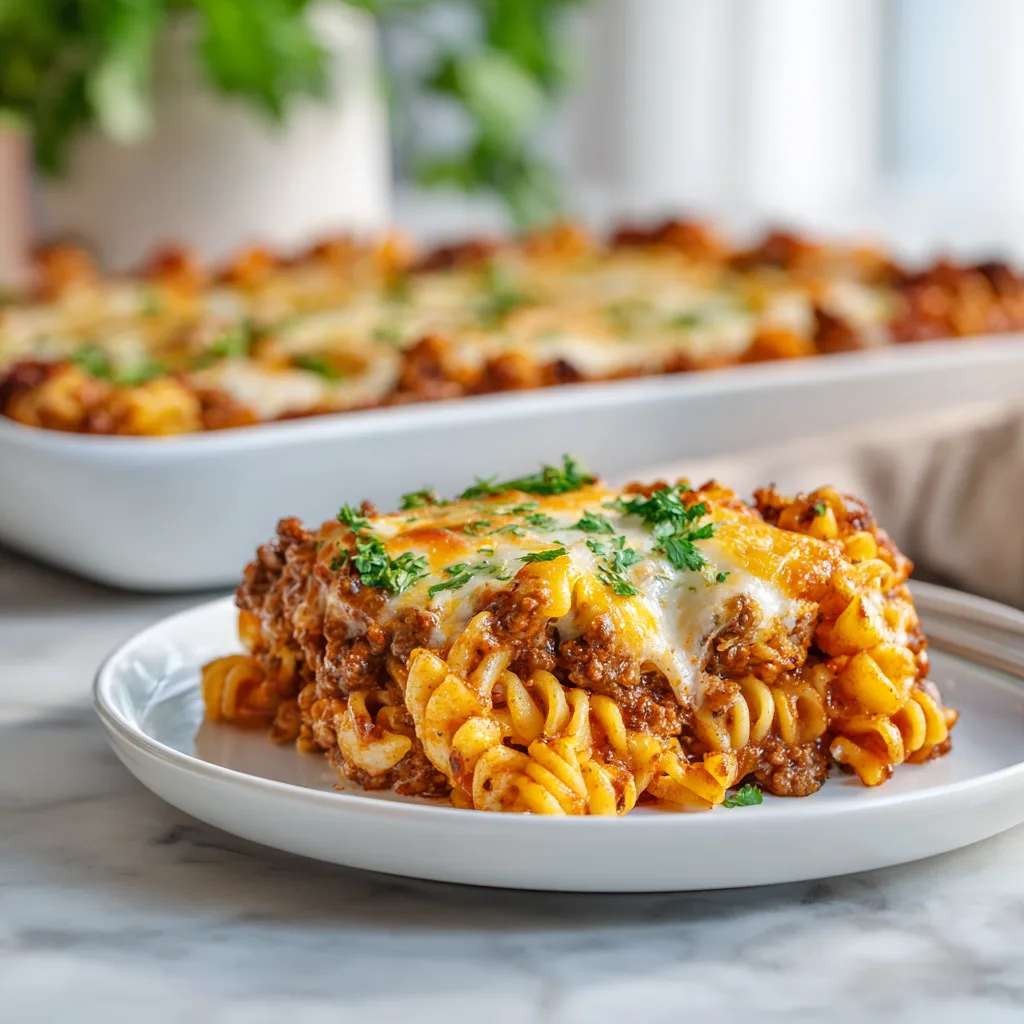 Cheesy Beef Enchilada Pasta Bake – The Ultimate Comfort Food Fusion