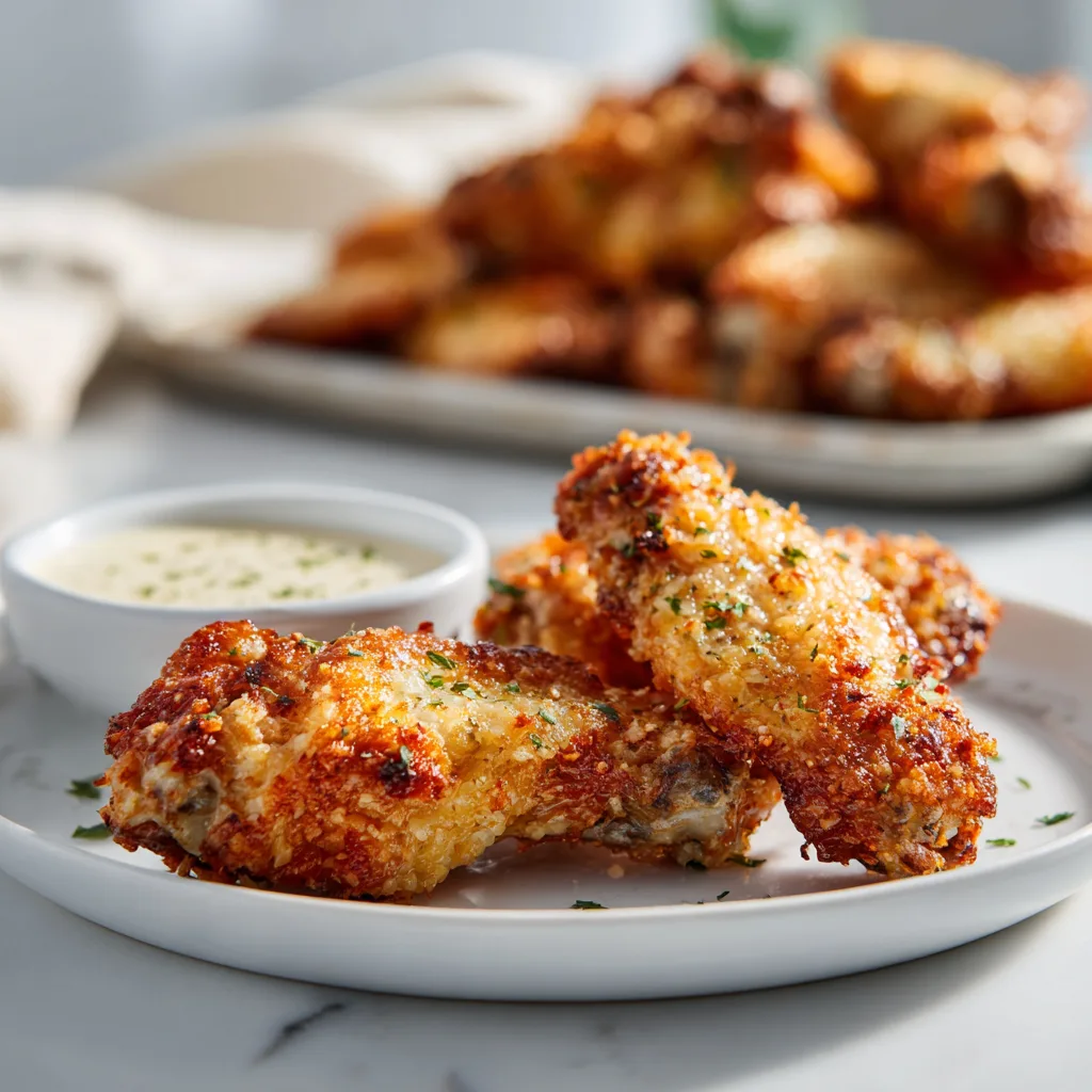Crispy Garlic Parmesan Chicken Wings – The Ultimate Flavor-Packed Appetizer